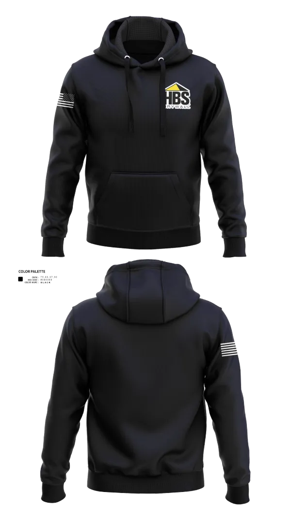 Hoodie, HBS Drywall, LLC, , Teamtime, Team time, sublimation, custom sports apparel, team uniforms, spirit wear, spiritwear, sports uniforms, custom shirts, team store, custom team store, fundraiser sports, apparel fundraiser