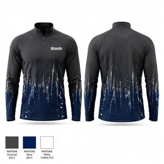Quarter Zip Jacket, Wilsonville, Men's Basketball, Teamtime, Team time, sublimation, custom sports apparel, team uniforms, spirit wear, spiritwear, sports uniforms, custom shirts, team store, custom team store, fundraiser sports, apparel fundraiser