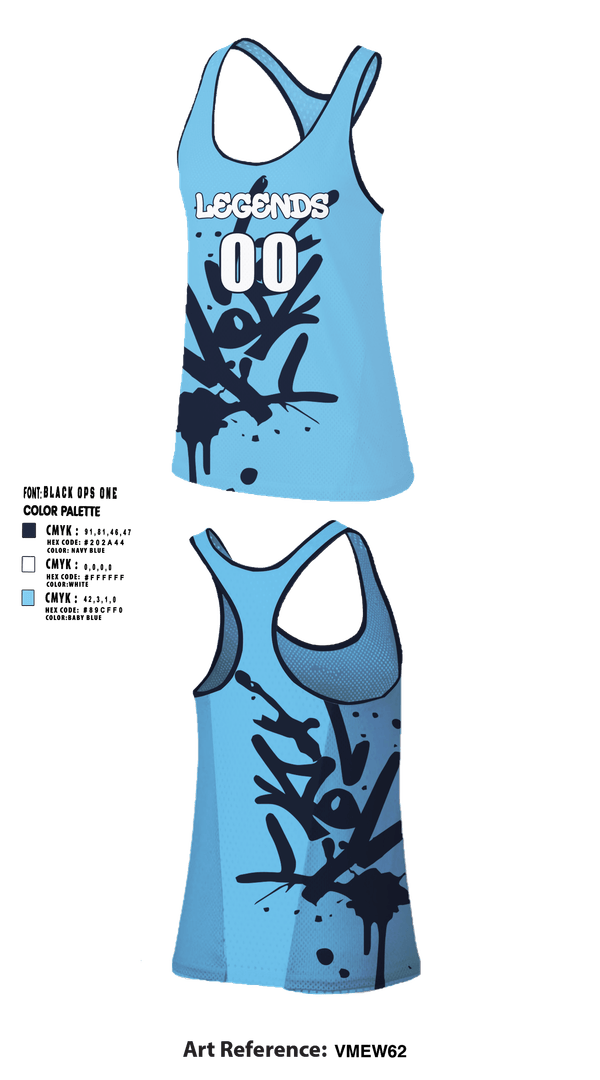 Womens Track Singlet, Fort Dodge Legends, Baseball, Teamtime, Team time, sublimation, custom sports apparel, team uniforms, spirit wear, spiritwear, sports uniforms, custom shirts, team store, custom team store, fundraiser sports, apparel fundraiser