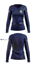 Versailles Police Department 3498052 Women's Long Sleeve V-neck Shirt - 3