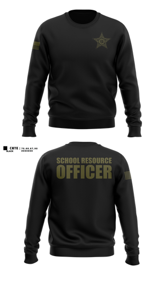 Crew Neck Sweatshirt, Okaloosa County Sheriff’s Office SRO, Police, Teamtime, Team time, sublimation, custom sports apparel, team uniforms, spirit wear, spiritwear, sports uniforms, custom shirts, team store, custom team store, fundraiser sports, apparel fundraiser
