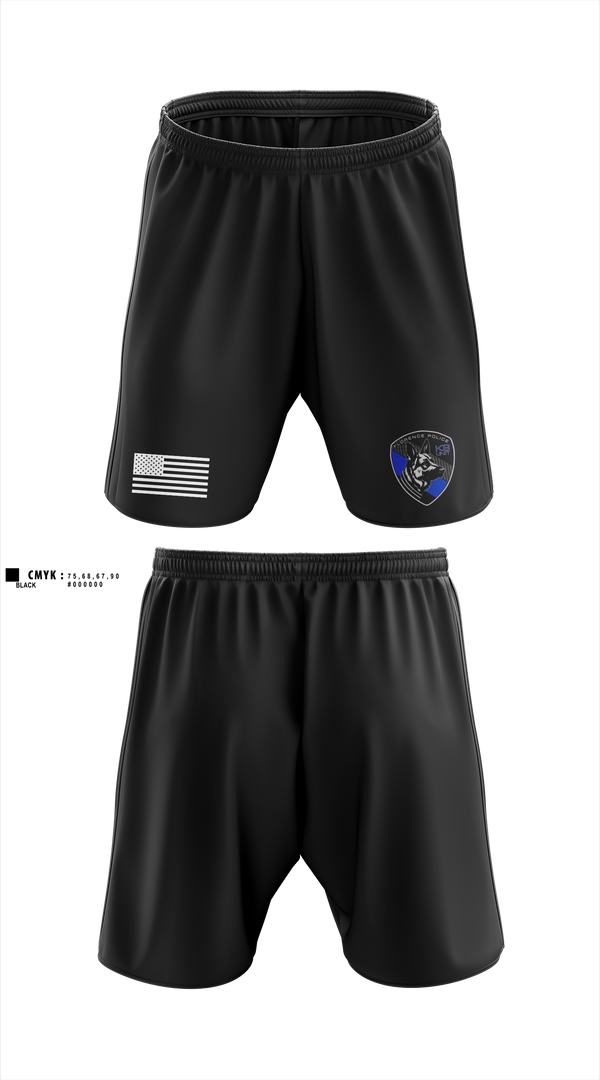 Athletic Shorts With Pockets, Florence PD K9- Unit, Police, Teamtime, Team time, sublimation, custom sports apparel, team uniforms, spirit wear, spiritwear, sports uniforms, custom shirts, team store, custom team store, fundraiser sports, apparel fundraiser