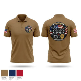 Short Sleeve Performance Polo, NWS EARLE SECDET APLHA SECTION, Navy, Teamtime, Team time, sublimation, custom sports apparel, team uniforms, spirit wear, spiritwear, sports uniforms, custom shirts, team store, custom team store, fundraiser sports, apparel fundraiser
