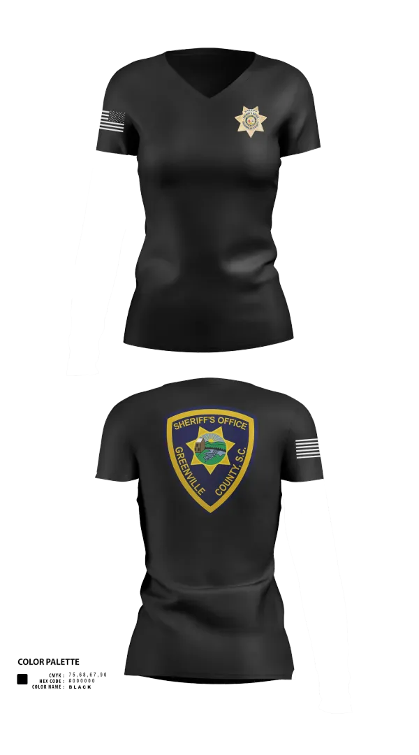 Womens Short Sleeve Vneck Shirt, SID ICAC, Police, Teamtime, Team time, sublimation, custom sports apparel, team uniforms, spirit wear, spiritwear, sports uniforms, custom shirts, team store, custom team store, fundraiser sports, apparel fundraiser