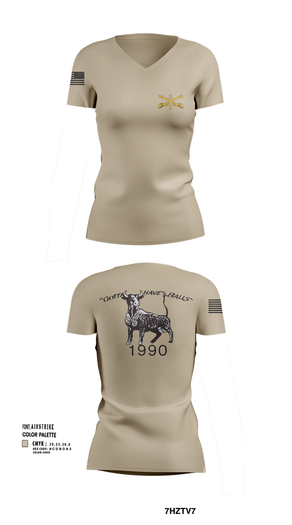 Womens Short Sleeve Vneck Shirt, 2nd Armored Cavalry Regiment, , Teamtime, Team time, sublimation, custom sports apparel, team uniforms, spirit wear, spiritwear, sports uniforms, custom shirts, team store, custom team store, fundraiser sports, apparel fundraiser