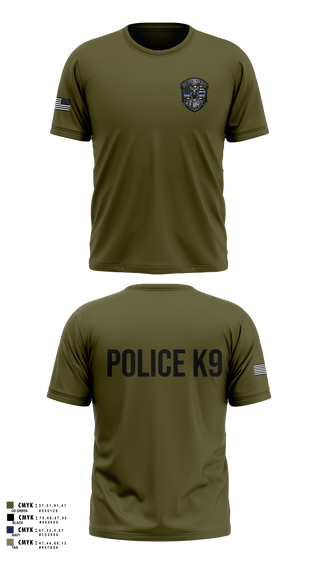 Old School Cotton Feel Shirt, Roy Cit Police K9, Police, Teamtime, Team time, sublimation, custom sports apparel, team uniforms, spirit wear, spiritwear, sports uniforms, custom shirts, team store, custom team store, fundraiser sports, apparel fundraiser