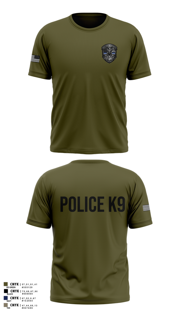 Old School Cotton Feel Shirt, Roy Cit Police K9, Police, Teamtime, Team time, sublimation, custom sports apparel, team uniforms, spirit wear, spiritwear, sports uniforms, custom shirts, team store, custom team store, fundraiser sports, apparel fundraiser