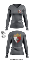 Cornell NROTC Women's Long Sleeve V-neck Shirt - 5