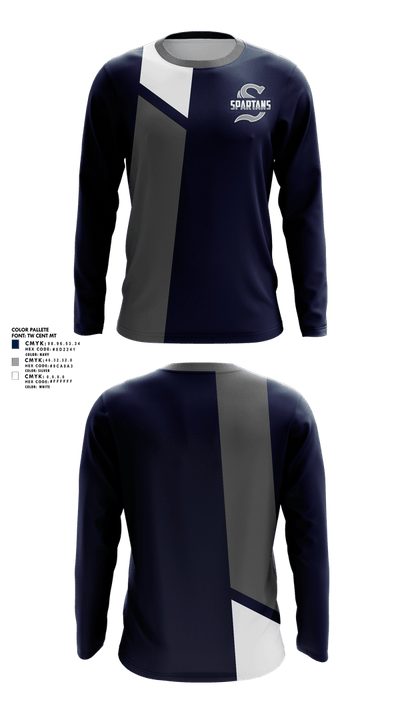 Springfield Township Track & Field 62319055 Long Sleeve Performance Shirt 1