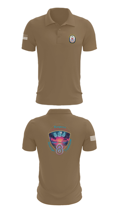 USS Bougainville CPO 89131174 Short Sleeve Performance Polo - 7