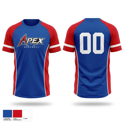Apex baseball Short Sleeve Performance Shirt - 1