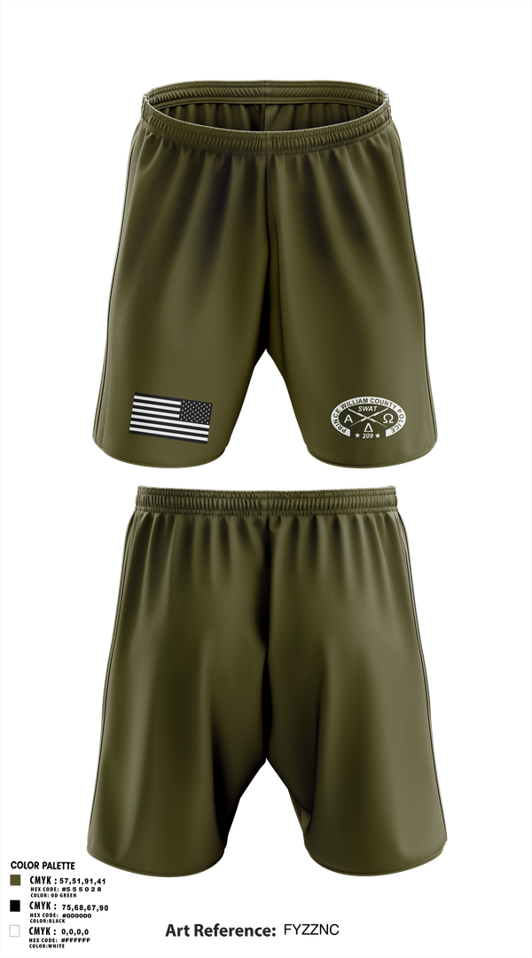 Athletic Shorts With Pockets, Prince William SWAT, , Teamtime, Team time, sublimation, custom sports apparel, team uniforms, spirit wear, spiritwear, sports uniforms, custom shirts, team store, custom team store, fundraiser sports, apparel fundraiser