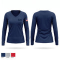 SM Women's Long Sleeve V-neck Shirt - 1