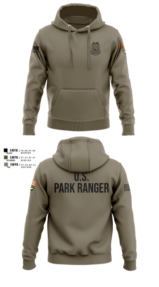 Hoodie, NPS Ranger, Police, Teamtime, Team time, sublimation, custom sports apparel, team uniforms, spirit wear, spiritwear, sports uniforms, custom shirts, team store, custom team store, fundraiser sports, apparel fundraiser