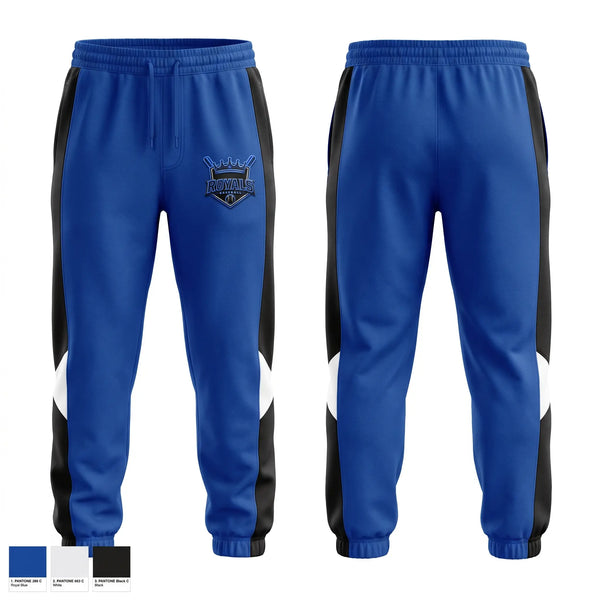 Sweatpants, Royals, Baseball, Teamtime, Team time, sublimation, custom sports apparel, team uniforms, spirit wear, spiritwear, sports uniforms, custom shirts, team store, custom team store, fundraiser sports, apparel fundraiser