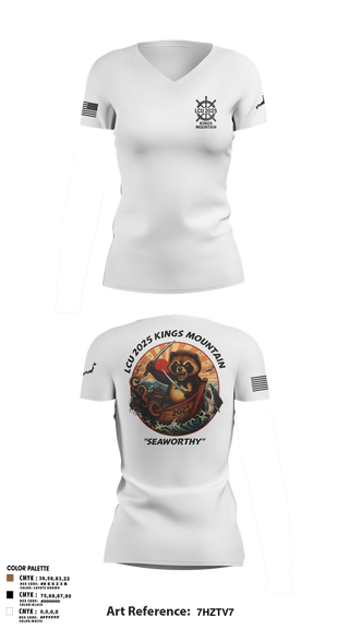 Womens Short Sleeve Vneck Shirt, LCU 2025 KINGS MOUNTAIN, Army, Teamtime, Team time, sublimation, custom sports apparel, team uniforms, spirit wear, spiritwear, sports uniforms, custom shirts, team store, custom team store, fundraiser sports, apparel fundraiser