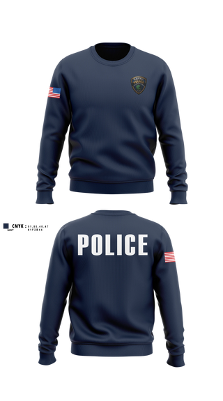 Crew Neck Sweatshirt, Rayne Police Department, Police, Teamtime, Team time, sublimation, custom sports apparel, team uniforms, spirit wear, spiritwear, sports uniforms, custom shirts, team store, custom team store, fundraiser sports, apparel fundraiser