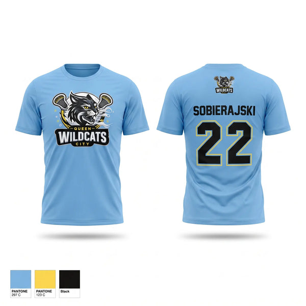 Short Sleeve Performance Shirt, Wildcats, Women's Lacrosse, Teamtime, Team time, sublimation, custom sports apparel, team uniforms, spirit wear, spiritwear, sports uniforms, custom shirts, team store, custom team store, fundraiser sports, apparel fundraiser