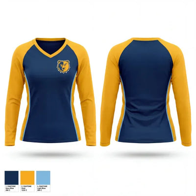 Youngstown East Track & Field 25011018 Women's Long Sleeve V-neck Shirt - 1