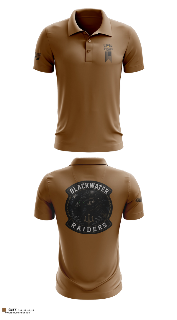 Short Sleeve Performance Polo, Blackwater Raiders Airsoft, Marines, Teamtime, Team time, sublimation, custom sports apparel, team uniforms, spirit wear, spiritwear, sports uniforms, custom shirts, team store, custom team store, fundraiser sports, apparel fundraiser