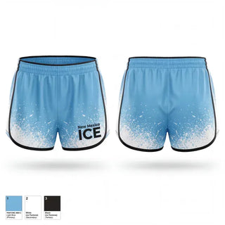 Womens Shorts, New Mexico I.C.E, Softball, Teamtime, Team time, sublimation, custom sports apparel, team uniforms, spirit wear, spiritwear, sports uniforms, custom shirts, team store, custom team store, fundraiser sports, apparel fundraiser