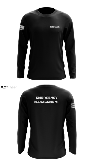 Long Sleeve Performance Shirt, Worcester Emergency Management, Fire Department, Teamtime, Team time, sublimation, custom sports apparel, team uniforms, spirit wear, spiritwear, sports uniforms, custom shirts, team store, custom team store, fundraiser sports, apparel fundraiser