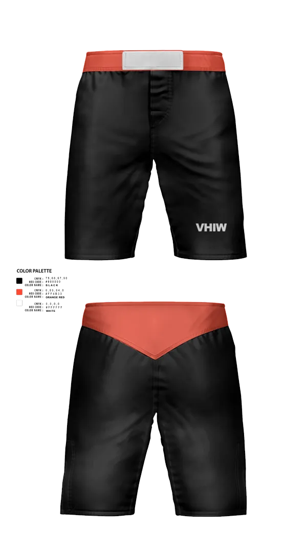 Fight Shorts, VHIW, Wrestling, Teamtime, Team time, sublimation, custom sports apparel, team uniforms, spirit wear, spiritwear, sports uniforms, custom shirts, team store, custom team store, fundraiser sports, apparel fundraiser