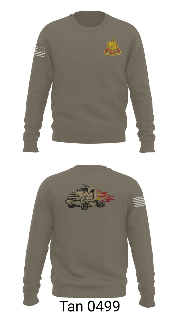 Crew Neck Sweatshirt, 705th Transportation Company, Army, Teamtime, Team time, sublimation, custom sports apparel, team uniforms, spirit wear, spiritwear, sports uniforms, custom shirts, team store, custom team store, fundraiser sports, apparel fundraiser