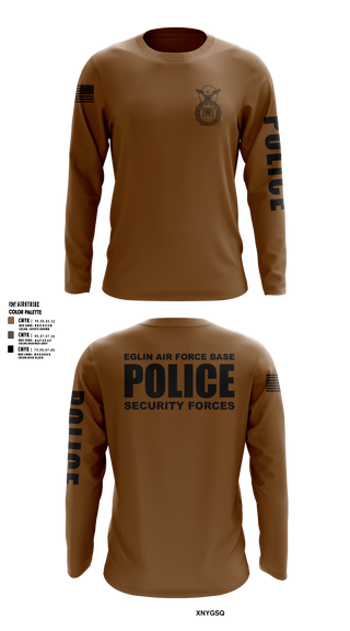 Long Sleeve Performance Shirt, 96 SFS / Eglin Police, Air Force, Teamtime, Team time, sublimation, custom sports apparel, team uniforms, spirit wear, spiritwear, sports uniforms, custom shirts, team store, custom team store, fundraiser sports, apparel fundraiser