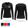 1 EN BDE H2F Women's Long Sleeve V-neck Shirt - 1