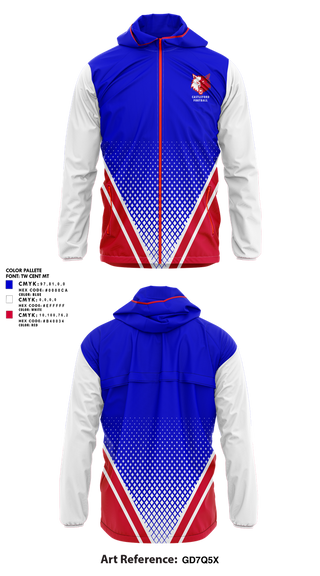 Windbreaker, Castleford High School Football, , Teamtime, Team time, sublimation, custom sports apparel, team uniforms, spirit wear, spiritwear, sports uniforms, custom shirts, team store, custom team store, fundraiser sports, apparel fundraiser