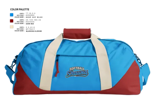 Duffle Bag, Softball ShaunaS, Softball, Teamtime, Team time, sublimation, custom sports apparel, team uniforms, spirit wear, spiritwear, sports uniforms, custom shirts, team store, custom team store, fundraiser sports, apparel fundraiser