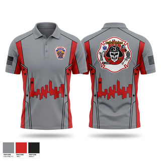 Short Sleeve Performance Polo, AVIATION VOL FIRE DEPARTMENT, Fire Department, Teamtime, Team time, sublimation, custom sports apparel, team uniforms, spirit wear, spiritwear, sports uniforms, custom shirts, team store, custom team store, fundraiser sports, apparel fundraiser