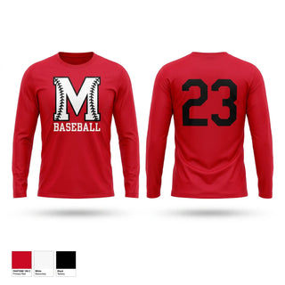 Long Sleeve Performance Shirt, McEwen Baseball, Baseball, Teamtime, Team time, sublimation, custom sports apparel, team uniforms, spirit wear, spiritwear, sports uniforms, custom shirts, team store, custom team store, fundraiser sports, apparel fundraiser