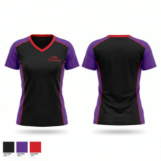 Womens Short Sleeve Vneck Shirt, ViBe Threads, Cheer, Teamtime, Team time, sublimation, custom sports apparel, team uniforms, spirit wear, spiritwear, sports uniforms, custom shirts, team store, custom team store, fundraiser sports, apparel fundraiser