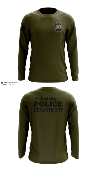 Long Sleeve Performance Shirt, HOKES BLUFF POLICE DEPARTMENT, Police, Teamtime, Team time, sublimation, custom sports apparel, team uniforms, spirit wear, spiritwear, sports uniforms, custom shirts, team store, custom team store, fundraiser sports, apparel fundraiser