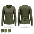MRT Women's Long Sleeve V-neck Shirt - 1