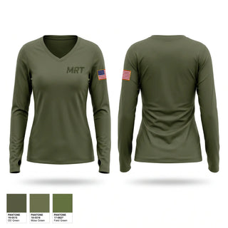 Womens Long Sleeve Vneck Shirt, MRT, Police, Teamtime, Team time, sublimation, custom sports apparel, team uniforms, spirit wear, spiritwear, sports uniforms, custom shirts, team store, custom team store, fundraiser sports, apparel fundraiser
