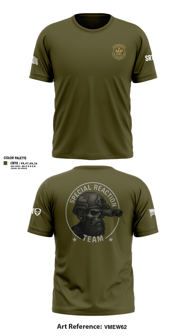 Old School Cotton Feel Shirt, MP GBI 49th 2nd Platoon, Army, Teamtime, Team time, sublimation, custom sports apparel, team uniforms, spirit wear, spiritwear, sports uniforms, custom shirts, team store, custom team store, fundraiser sports, apparel fundraiser