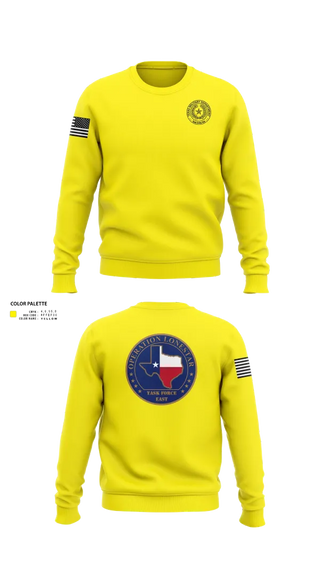 Crew Neck Sweatshirt, Operation Lone Star, , Teamtime, Team time, sublimation, custom sports apparel, team uniforms, spirit wear, spiritwear, sports uniforms, custom shirts, team store, custom team store, fundraiser sports, apparel fundraiser
