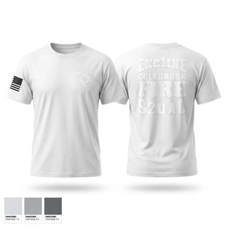 Old School Cotton Feel Shirt, Colebrook, Fire Department, Teamtime, Team time, sublimation, custom sports apparel, team uniforms, spirit wear, spiritwear, sports uniforms, custom shirts, team store, custom team store, fundraiser sports, apparel fundraiser