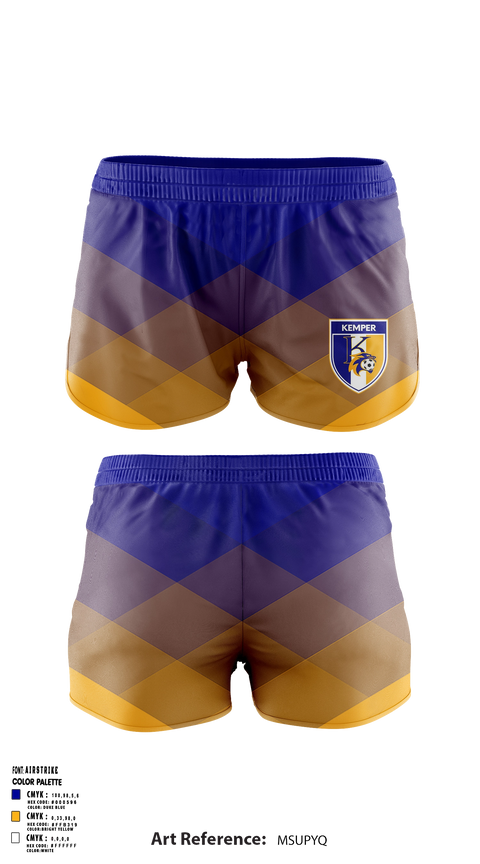 Womens Shorts, Kemper County High School, Spirit Store, Teamtime, Team time, sublimation, custom sports apparel, team uniforms, spirit wear, spiritwear, sports uniforms, custom shirts, team store, custom team store, fundraiser sports, apparel fundraiser