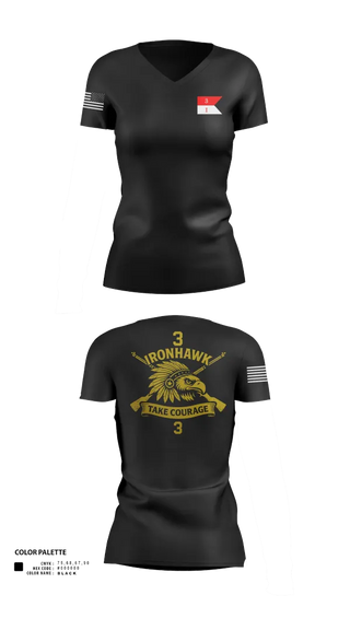 Womens Short Sleeve Vneck Shirt, Comanche Squad, Army, Teamtime, Team time, sublimation, custom sports apparel, team uniforms, spirit wear, spiritwear, sports uniforms, custom shirts, team store, custom team store, fundraiser sports, apparel fundraiser