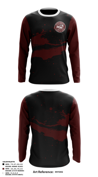 Long Sleeve Performance Shirt, West Mecklenburg, Track & Field, Teamtime, Team time, sublimation, custom sports apparel, team uniforms, spirit wear, spiritwear, sports uniforms, custom shirts, team store, custom team store, fundraiser sports, apparel fundraiser