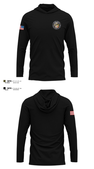 Long Sleeve hooded sunshirt, Joint Task Force- 6, Marines, Teamtime, Team time, sublimation, custom sports apparel, team uniforms, spirit wear, spiritwear, sports uniforms, custom shirts, team store, custom team store, fundraiser sports, apparel fundraiser