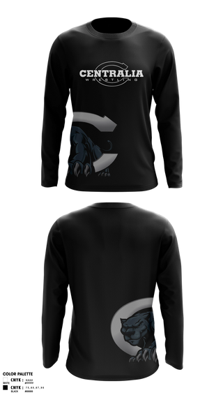 Long Sleeve Performance Shirt, Centralia High School Wrestling, Wrestling, Teamtime, Team time, sublimation, custom sports apparel, team uniforms, spirit wear, spiritwear, sports uniforms, custom shirts, team store, custom team store, fundraiser sports, apparel fundraiser