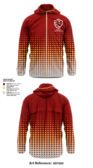 Windbreaker, Iron Spikes Track and Field Club, Track & Field, Teamtime, Team time, sublimation, custom sports apparel, team uniforms, spirit wear, spiritwear, sports uniforms, custom shirts, team store, custom team store, fundraiser sports, apparel fundraiser