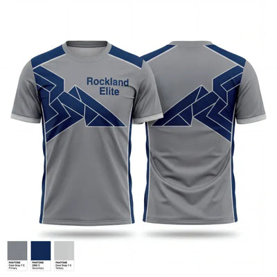 Rockland Elite Navy 73648777 Old School Cotton Feel Shirt - 1