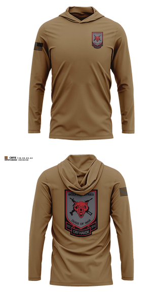 Long Sleeve hooded sunshirt, Dogs of War, Army, Teamtime, Team time, sublimation, custom sports apparel, team uniforms, spirit wear, spiritwear, sports uniforms, custom shirts, team store, custom team store, fundraiser sports, apparel fundraiser