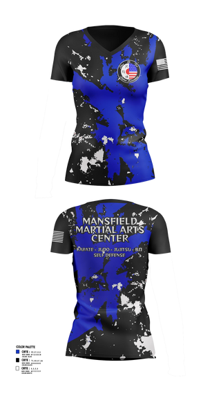 Womens Short Sleeve Vneck Shirt, Mansfield Martial Arts Center, , Teamtime, Team time, sublimation, custom sports apparel, team uniforms, spirit wear, spiritwear, sports uniforms, custom shirts, team store, custom team store, fundraiser sports, apparel fundraiser